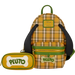 Disney - Pluto 95th Anniversary Plaid 10" Faux Leather Sling Bag Handbags Loungefly