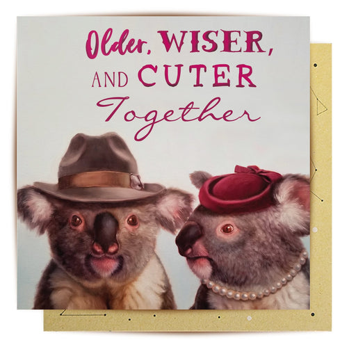 La La Land Greeting Card - Older Wiser Cuter Together Greeting Cards La La Land