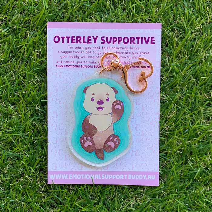Emotional Support Buddy - Support Otter Key Chain