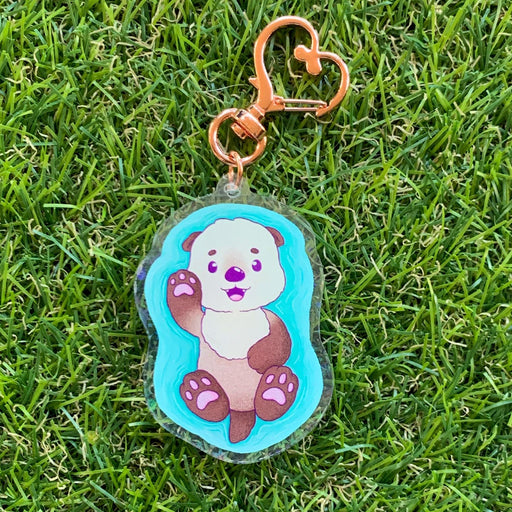 Emotional Support Buddy - Support Otter Key Chain Keychains Emotional Support Buddy   