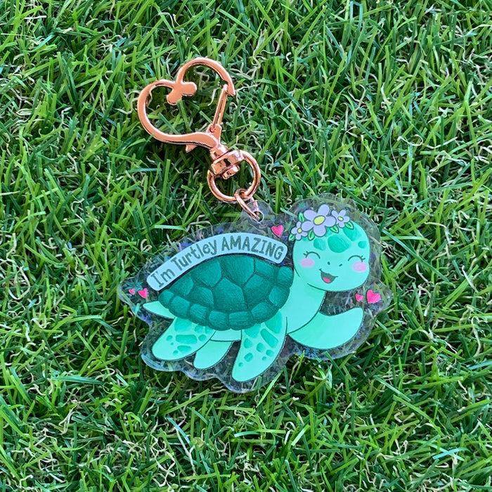 Emotional Support Buddy - Support Turtle Key Chain Keychains Emotional Support Buddy   