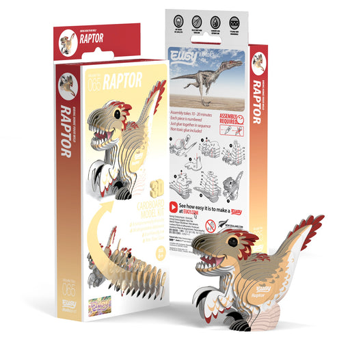 Eugy DodoLand Raptor 3D Puzzle Collectible Model Puzzles Eugy Dodoland   