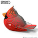 Eugy DoDoLand Red Cardinal 3D Puzzle Collectible Model Puzzles Eugy Dodoland   