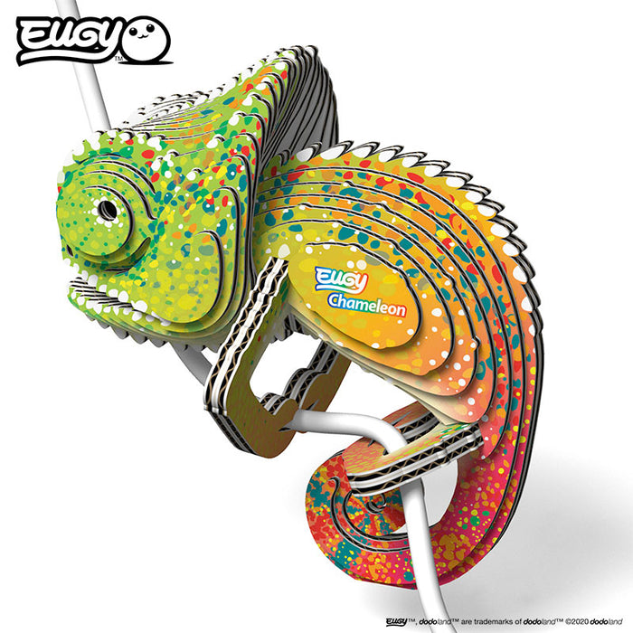 Eugy DoDoLand Chameleon 3D Puzzle Puzzles Eugy Dodoland   