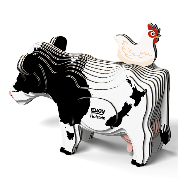 Eugy DoDoLand Holstein-Friesian Cow 3D Puzzle Puzzles Eugy Dodoland   