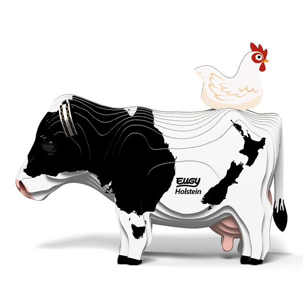 Eugy DoDoLand Holstein-Friesian Cow 3D Puzzle Puzzles Eugy Dodoland   