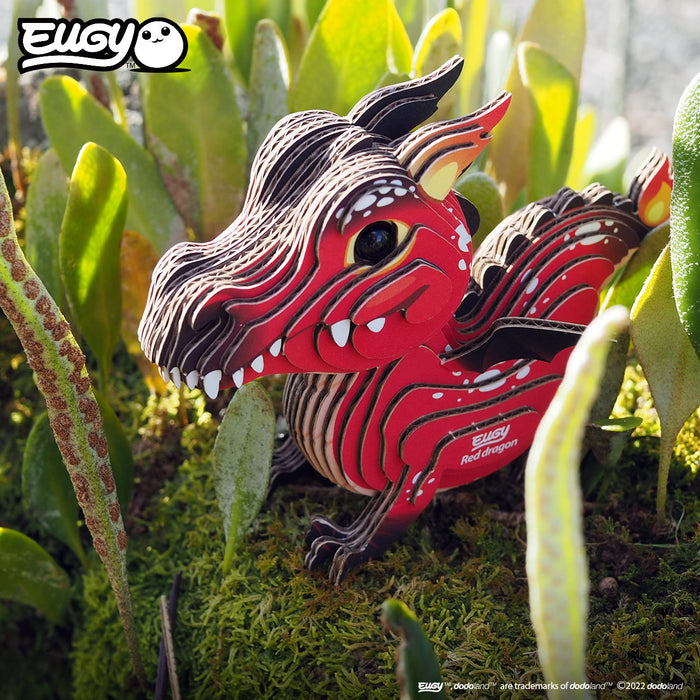 Eugy Dodoland - Red Dragon 3D Puzzle Collectible Model Puzzles Eugy Dodoland   