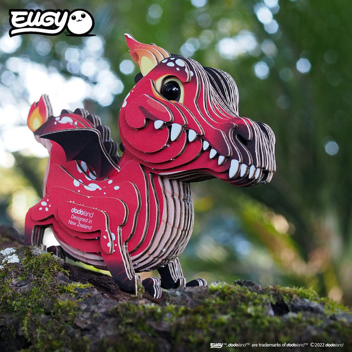 Eugy Dodoland - Red Dragon 3D Puzzle Collectible Model