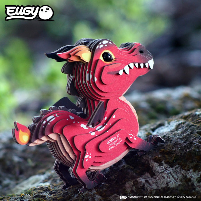 Eugy Dodoland - Red Dragon 3D Puzzle Collectible Model