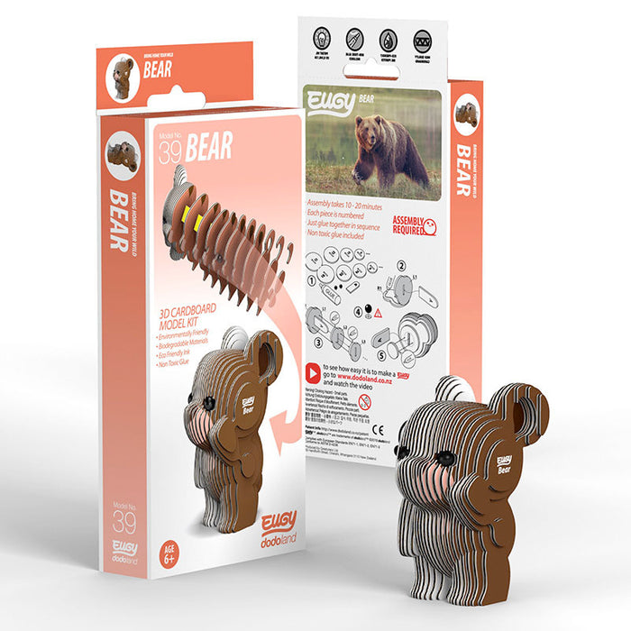 Eugy DoDoLand Bear 3D Puzzle Collectible Model Puzzles Eugy Dodoland   