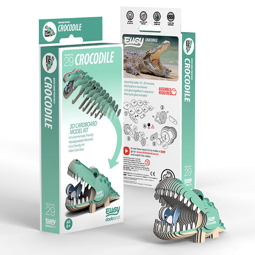 Eugy DoDoLand Crocodile 3D Puzzle Collectible Model Puzzles Eugy Dodoland   
