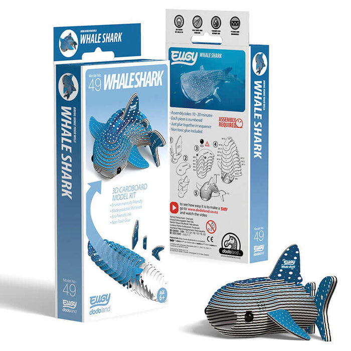 Eugy DoDoLand Whale Shark 3D Puzzle Collectible Model Puzzles Eugy Dodoland   