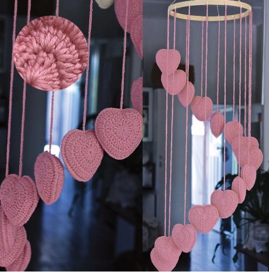 O. B. Designs Falling in Love Mobile - Blush Uncommon Collective Store