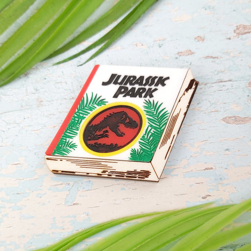 Hello Crumpet - Jurassic Park Book Brooch Brooches & Lapel Pins Hello Crumpet   