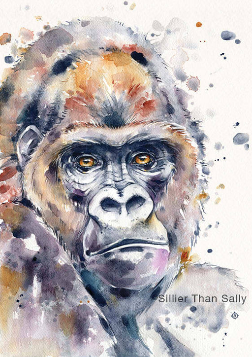 A4 Animal Art Print - A World Away Artwork Sillier Than Sally   