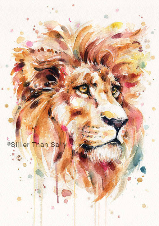 A4 Animal Art Print - All Things Majestic Artwork Sillier Than Sally   