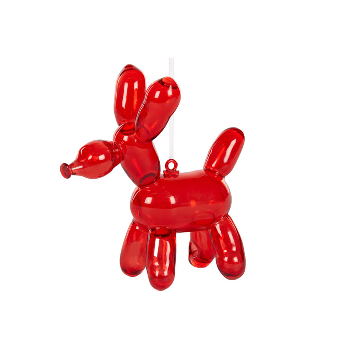 Red Dog Balloon Hanging Ornament