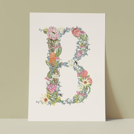Lilly Perrott - Alphabet Botanitcal B Art Print Decor & Art Lilly Miranda Perrott   