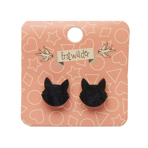 Erstwilder Essentials - Cat Earrings - Black Ripple Earrings Erstwilder   