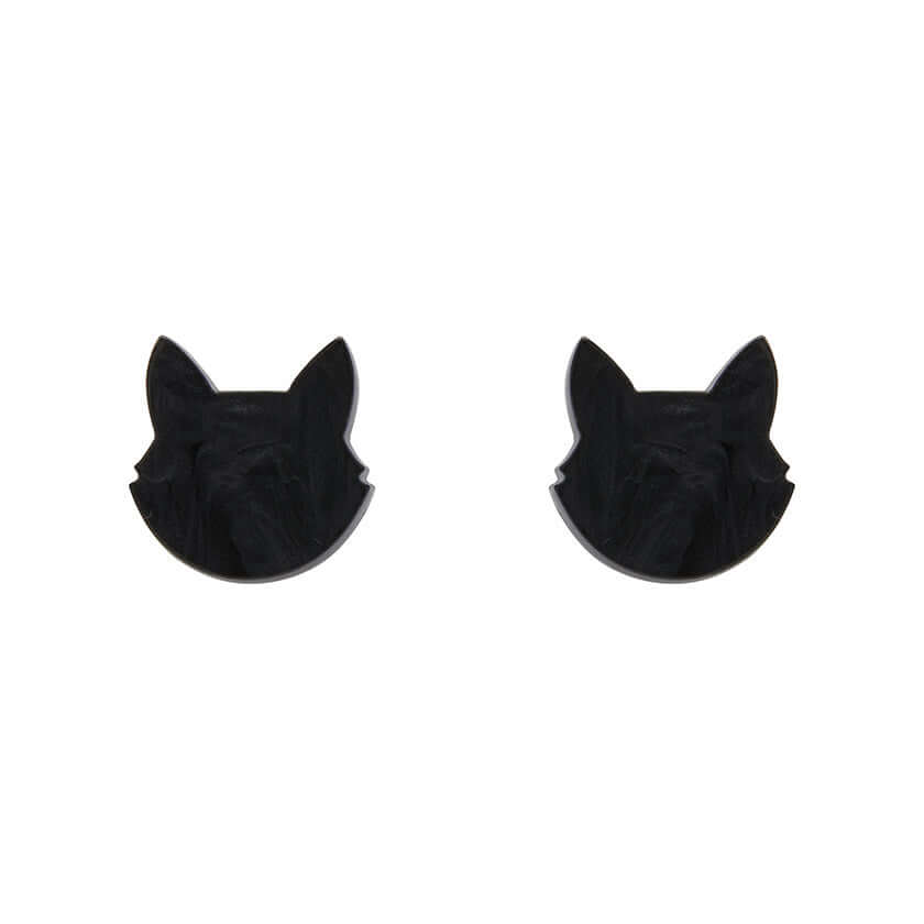 Black deals cat earrings