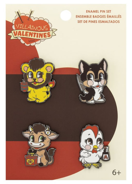 Funko's Villainous Valentines Enamel Pin 4pk Enamel Pin Funko   
