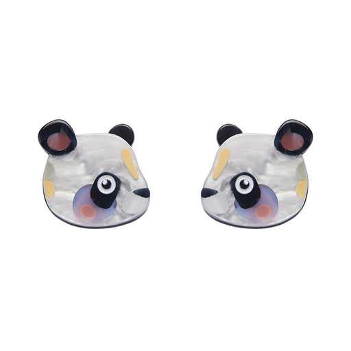 Erstwilder X Pete Cromer - The Patient Panda Earrings Earrings Erstwilder   