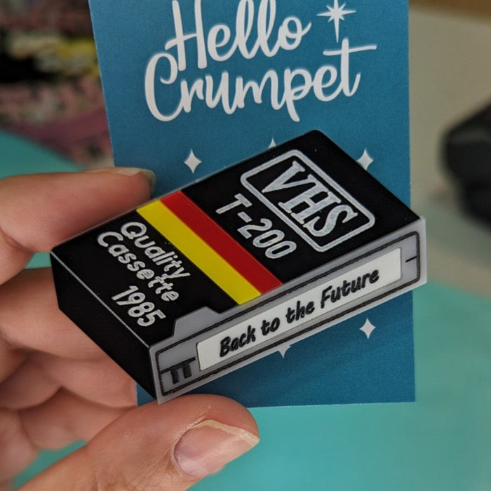 Hello Crumpet - Back to the Future VHS Brooch