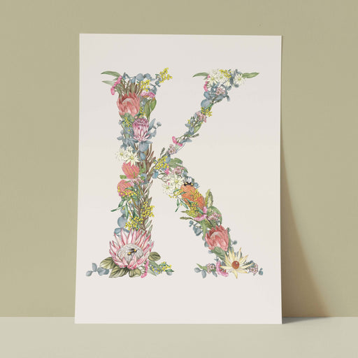 Art Print - Lilly Perrott - Alphabet Botanitcal K Decor & Art Lilly Miranda Perrott   