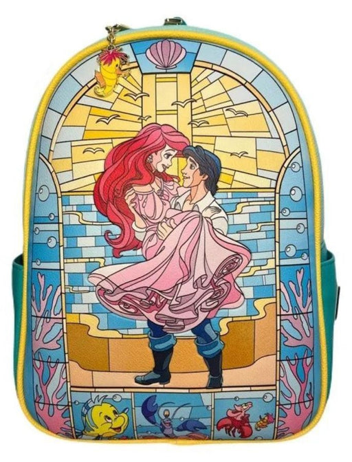 Loungefly Little Mermaid - Stained Glass Mini Backpack Backpacks Loungefly   