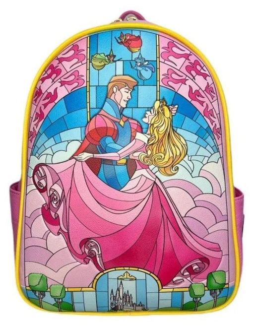 Loungefly Sleeping Beauty - Stained Glass Mini Backpack Accessories Loungefly   