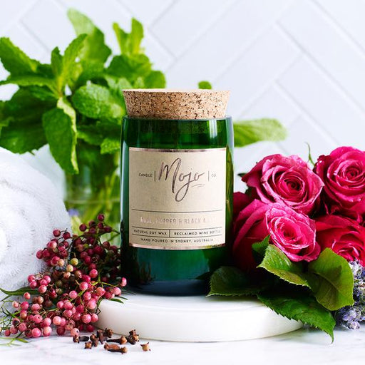 Mojo Soy Wax Candle - Rose, Pepper & Blackmint Candles Mojo Candle Co   