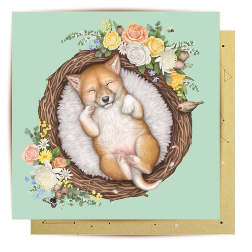 La La Land Greeting Card Nested Baby Dingo Uncommon Collective Store