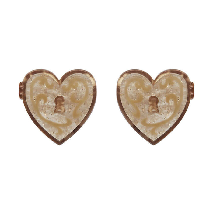 Erstwilder Earrings - Paris Holiday - Heart of Cache Stud Earrings Uncommon Collective Store