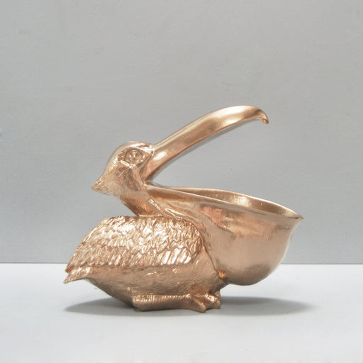 Pelican Bowl - Gold Decor White Moose   
