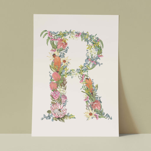 Art Print - Lilly Perrott - Alphabet Botanitcal R Decor & Art Lilly Miranda Perrott   