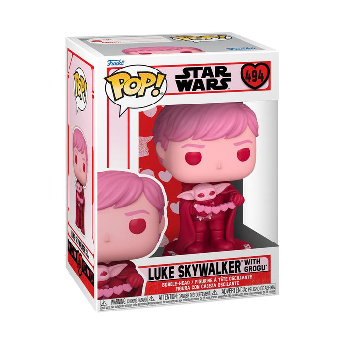 Star Wars - Luke Skywalker with Grogu Valentine Pop! Vinyl Collectibles Funko   