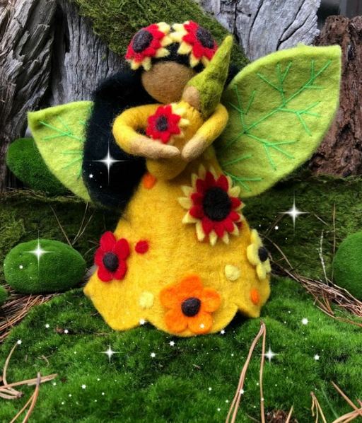 Himalayan Felt - Fairy Mother Sunflower - Large Uncommon Collective Store