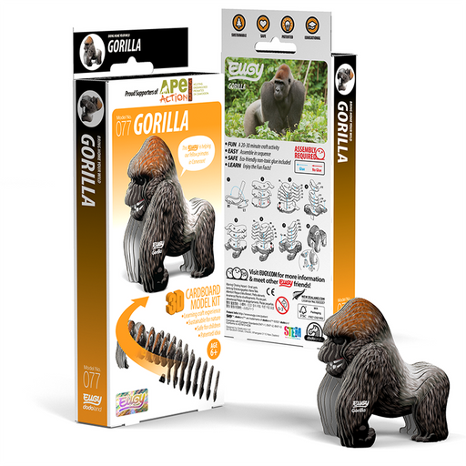 Eugy DoDoLand Gorilla 3D Puzzle Collectible Model Puzzles Eugy Dodoland   