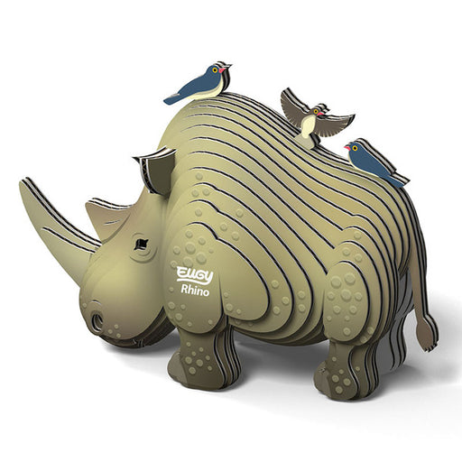 Eugy DoDoLand Rhino 3D Puzzle Collectible Model Puzzles Eugy Dodoland   