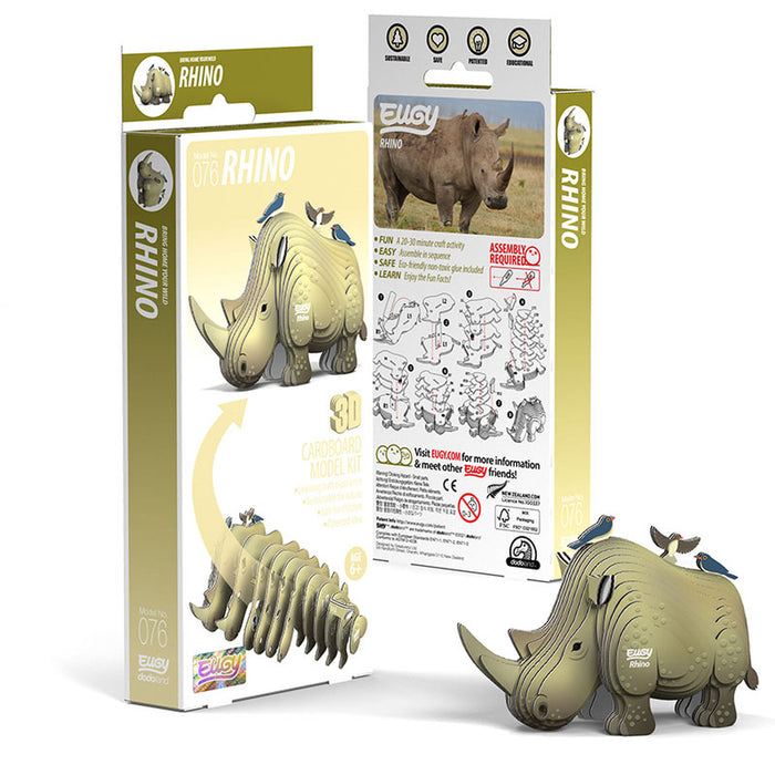 Eugy DoDoLand Rhino 3D Puzzle Collectible Model Uncommon Collective Store