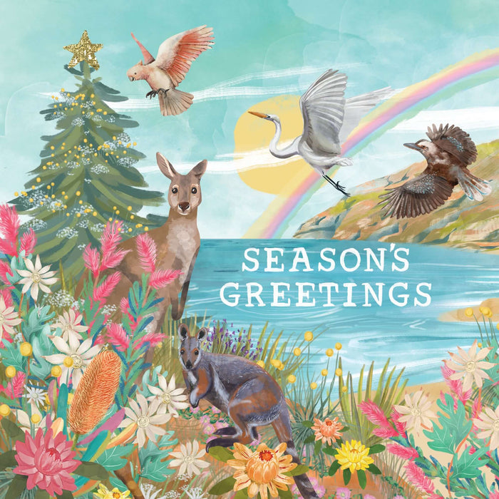 La La Land Greeting Card - Mother Nature Coast Christmas Greeting & Note Cards La La Land   
