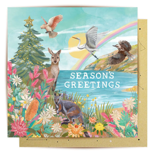 La La Land Greeting Card - Mother Nature Coast Christmas Greeting & Note Cards La La Land   