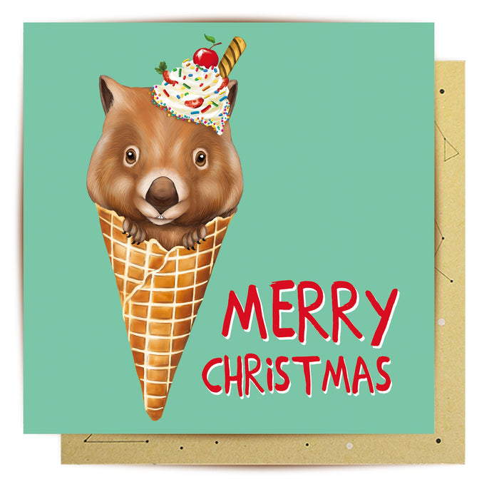 La La Land Greeting Card Ice Cream Fuzzie Uncommon Collective Store