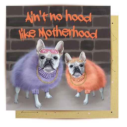 La La Land Greeting Card - No Hood Like Motherhood Greeting & Note Cards La La Land   