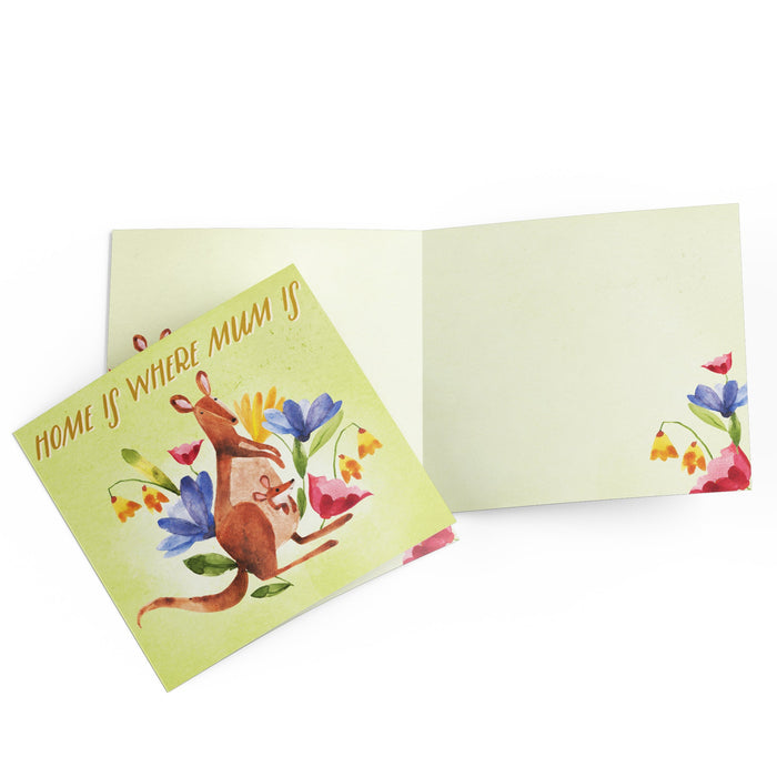 La La Land Greeting Card - Home Is Where Mum Is Greeting Cards La La Land   