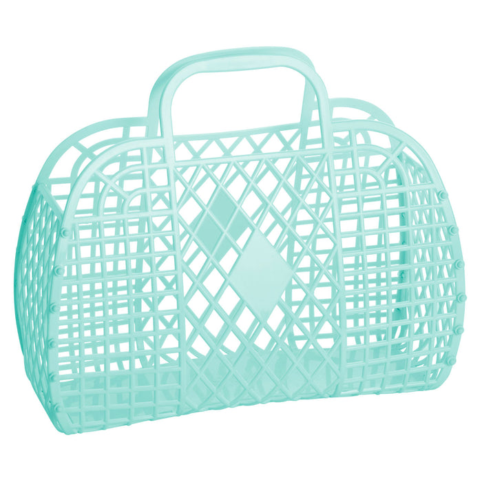 Sun Jellies Retro Small Basket - Choose Colour Handbag Sun Jellies Mint  