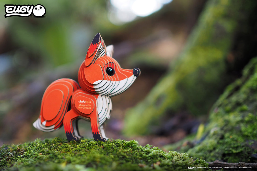 Eugy DoDoLand Red Fox 3D Puzzle Collectible Model Uncommon Collective Store